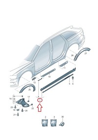 фото thumb №1, Порог молдинг порог l audi a6 c8 allroad оригинальный номер aso rzeszów