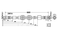 фото thumb №2, Шланг тормозной elast. mercedes gl x166 gle c