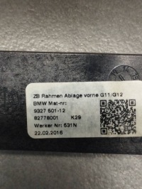 фото thumb №4, Bmw 7 g11 рамка туннель 9327501