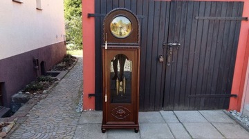 КРАСИВЫЕ СТОЯЩИЕ ЧАСЫ LFS БАБА ГОНГ 8 СТРУН 1920-Х ГГ. После ремонта