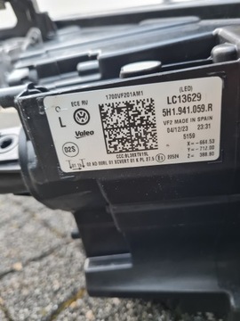 фото thumb №13, Vw golf 8 viii r gte gtd gti полный led matrix iq light 5h1941059r 5h1941060r