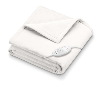 Koc elektryczny grzewczy beurer HD 75 White cosy biały 100W 180x130cm polar