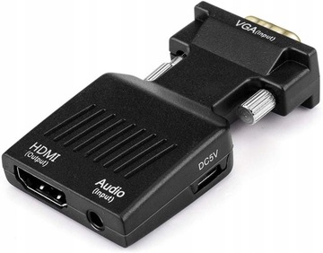 Адаптер-конвертер VGA D-SUB в HDMI Audio Sound