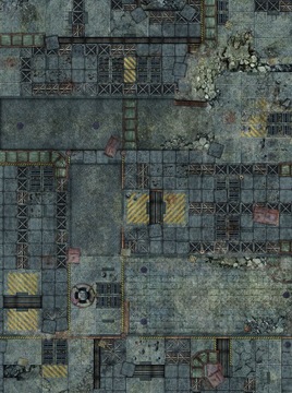 Fallen City 44x60 дюймов / 112x152 см - Warhammer 40K - игровой коврик для боевых действий
