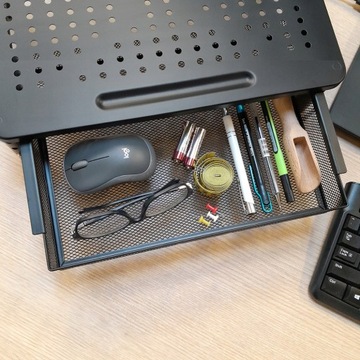 Podstawka z szufladą pod laptop drukarkę monitor 13-32