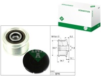 фото thumb №1, Шкив генератора ina 535032710 opel corsa e combo 1.3d 14- ina