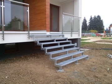 Stopnie WEMA 800x270 mm | ocynkowane | stopień metalowy, stopnice