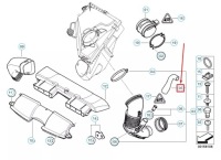 Купить Bmw 3 e90 пабтрубок  расходомер hot-film 13717804171 7804171 oem, фото thumb