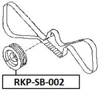Шкив коленчатого вала коленчатого subaru forester 96- Доставка, фото thumb