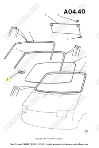фото thumb №8, Дистанційна втулка, лобове скло ford transit mkiii 1985-1991 oem номер 6158238