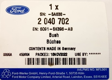 фото thumb №13, Втулка важеля заднього ліва сторона ford mondeo mk4