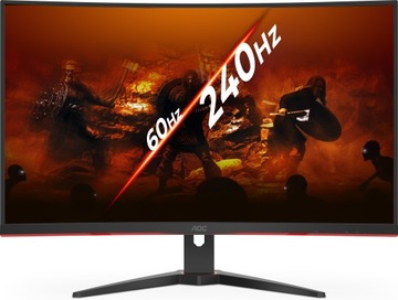 32-дюймовый игровой монитор AOC 240 Гц VA со светодиодной подсветкой DP HDMI ИЗОГНУТЫЙ