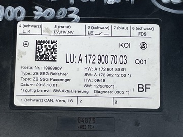 фото thumb №7, Mercedes w212 блок керування модуль сидіння a1729007003