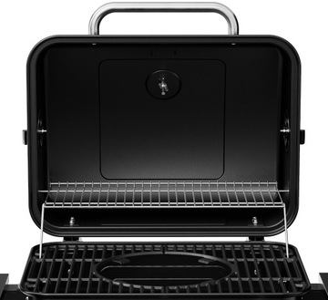 GRILL WĘGLOWY Z POKRYWĄ ŻELIWNY RUSZT KOLER EMBER CH2 EMALIA PORCELANOWA