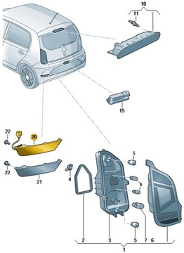 фото thumb №4, Свет противотуманное зад левая vw up e-up оригинал