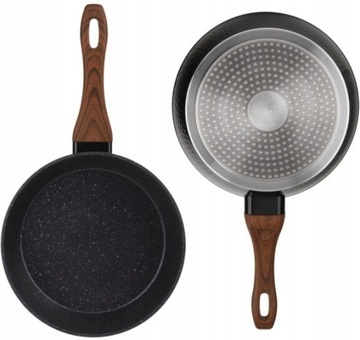 Czarny Zestaw Garnków Garnki Komplet NON-STICK 12 EL. EdenBerg PREMIUM