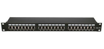 Patchpanel Extralink CAT5E STP V2 24 porty