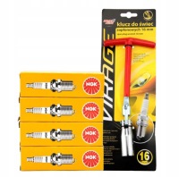 фото thumb №1, 4x свечи зажигания зажигания ngk lfr5a-11 +ключ