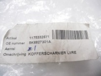 Петля крышки багажника volkswagen golf vi оригинальный номер 5k6827301a Цена, фото thumb