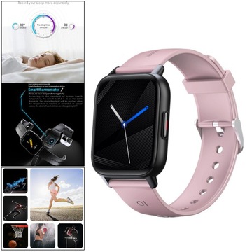 Спортивные умные часы Activity Digital Smartwatch с большим циферблатом и розовым цветом