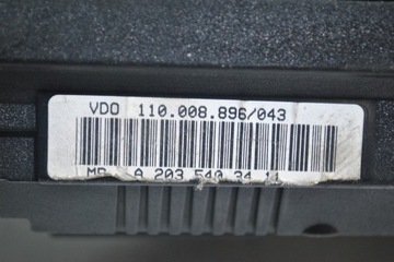 фото thumb №6, Спидометр манометр mercedes w203 2.2 a2035403411