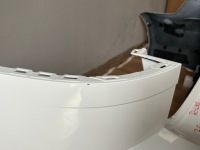 Vw golf 7 рестайлинг  2017-2020 бампер задний универсал r-line pure white lc9a Недорого, фото thumb