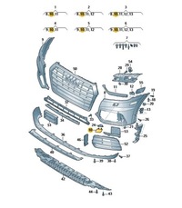 фото thumb №3, Заглушка склоомивача фара права audi q5 17- оригінал aso
