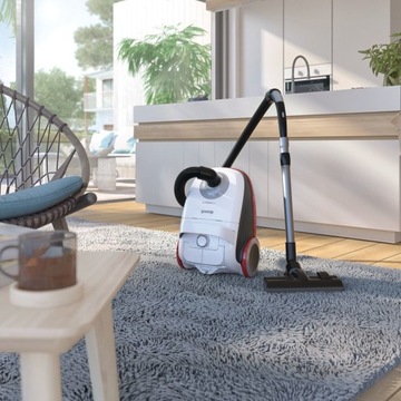 Gorenje VCEA21GPLW Мешковый пылесос HEPA 188 Вт с турбощеткой