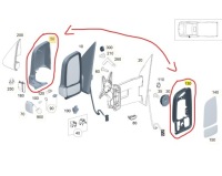 фото thumb №1, Mercedes sprinter w906 рамка дзеркало + корпус