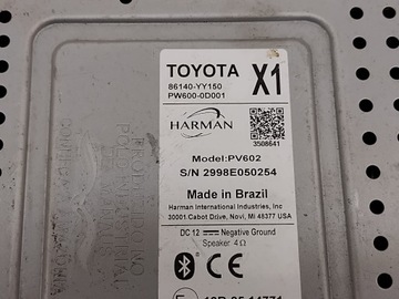 фото thumb №9, Toyota yaris 4 iv 20- радіо навігація дисплей harman 86140-yy150