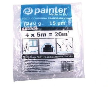 Фольга малярная PAINTER ПРОЗРАЧНАЯ 270г 4 х 5м