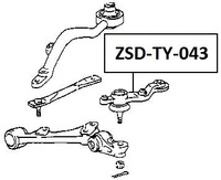 фото thumb №2, Шарова опора важеля перед dół лівий lexus is200,300 99-