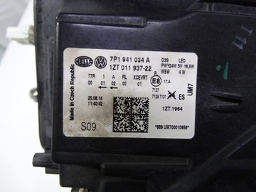 фото thumb №11, Vw touareg ii рестайлінг 14-18 bi-xenon led поворотний 7p1941034a права оригінальна