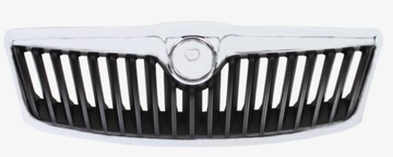 фото thumb №1, Решётка радиатора решётка перед skoda octavia ii mk2 2008-2013 хром чёрный