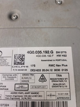 фото thumb №7, Модуль mmi 3g+ sd audi a6 c7 a7 4g0035192g