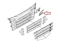 фото thumb №3, Рамка решётки сетка решётка левая scania r v8 хром