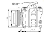 фото thumb №2, Компресор кондиціонера vw a4 a6 passat 7sbu16c nrf