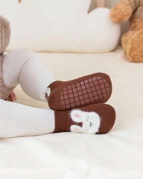 Stopki skarpetki antypoślizgowe frotte Anti-Slip z ABS MIŚ 80-86-92 1-2L