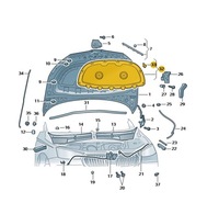 фото thumb №1, Шумоизоляция капота двигателя skoda fabia 2022 оригинальный номер