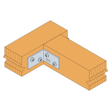 Łączniki ciesielskie kątowniki 60x60x80 x2 mm 100szt montażowe Simpson ANPS