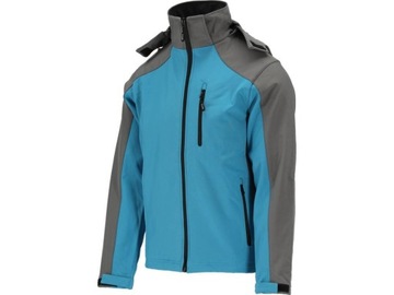 КУРТКА SOFTSHELL С КАПЮШОНОМ, РАЗМЕР СИНЕ-СЕРЫЙ. XL/40 ЯТО СТРАТУС