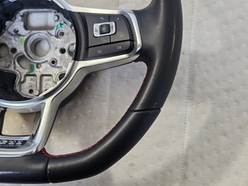 фото thumb №6, Руль мультифункция кожа vw golf vii gti красная нитка 5g0419091hg