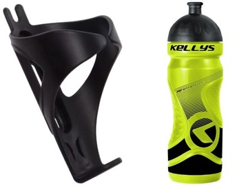 KELLYS RATIO ALU Корзина для бутылки с водой светлая 59г Черный матовый