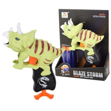 BLAZESTORM ДИНОЗАВРОВАЯ ПЕННАЯ ПУСКОВАЯ ПУЛЬТА NERF