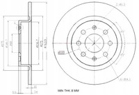 фото thumb №1, Maxgear тормозные диски ham. 2szt fiat t. grande punto evo