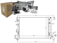фото thumb №1, Радіатор двигуна chevrolet aveo 1.2/1.2lpg/1.4 ni