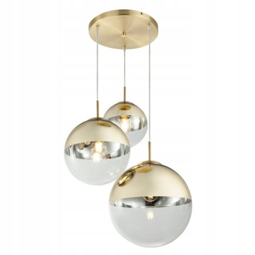 Lampa wisząca GLOBO VARUS 15855-3 złote kule