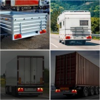 Задні ліхтарі  led 12v до причепа набір 2 szt світло стоп поворотник Оригінал, фото thumb