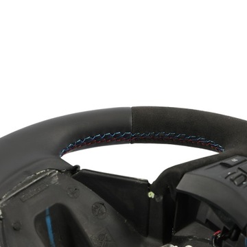 фото thumb №11, Bmw x3 f25 x4 f26 руль новая чёрная кожа алькантара мультифункция