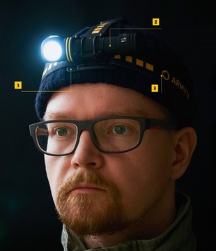 НАлобный фонарь, СПОРТИВНЫЙ, УНИВЕРСАЛЬНЫЙ, КЕМПИНГОВЫЙ, ARMYTEK USB
